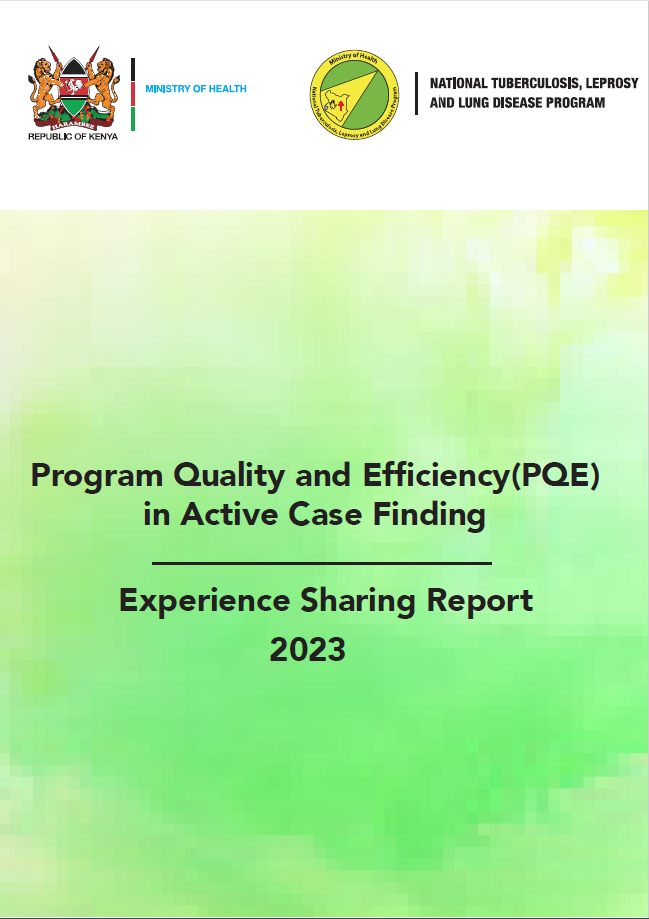 Program Quality and Efficiency (PQE) in Active Case Finding - 2023 Experience Sharing Report